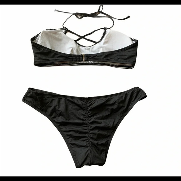 Mossimo Striped 2 Piece Bikini Set NWOT - Picture 2 of 11